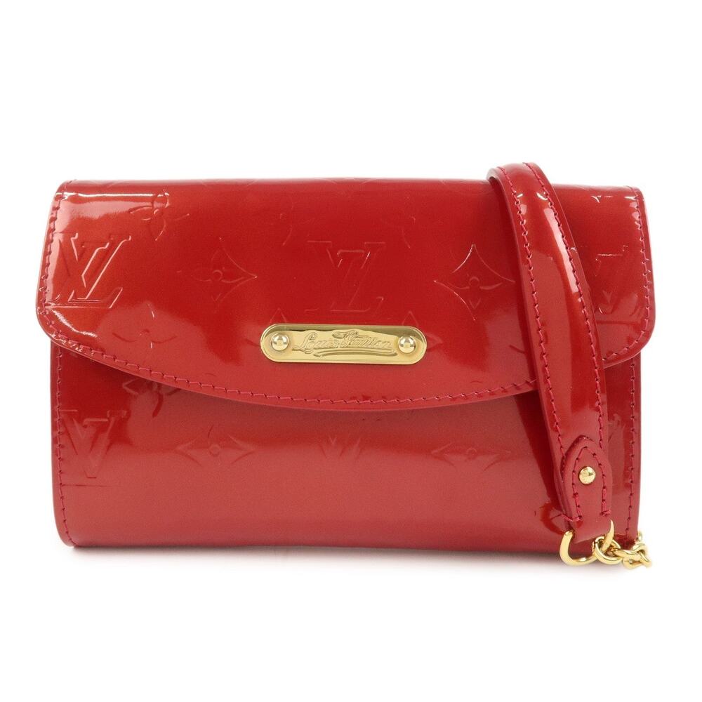 Louis Vuitton Monogram Vernis Belle Air Shoulder Bag Red